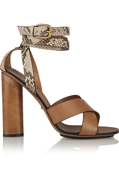 gucci candy python sandal|BRAND NEW Gucci Blue Candy Leather And Python Stacked .